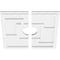 Ekena Millwork Knox Architectural Grade PVC Contemporary Ceiling Medallion, Two Piece, 14"OD x 3"ID x 4 3/4"C x 1"P CMP14KX2-03000 - alternate 4